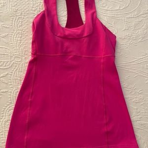 Lululemon Athletic Tank Top Fuchsia Pink - Size 6